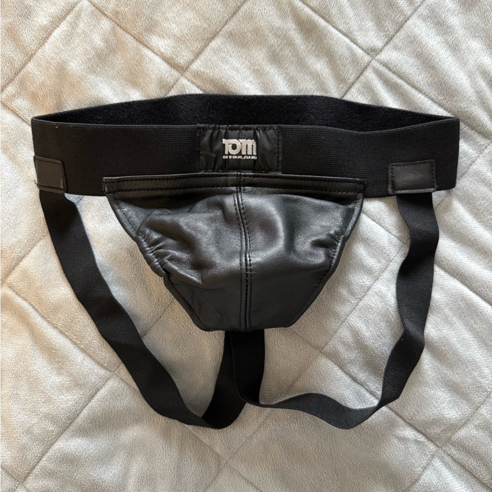 Black Leather Tom of Finland Jockstrap